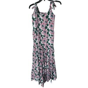 Beau & Ro Floral Indian Blockprint Maxi Dress S